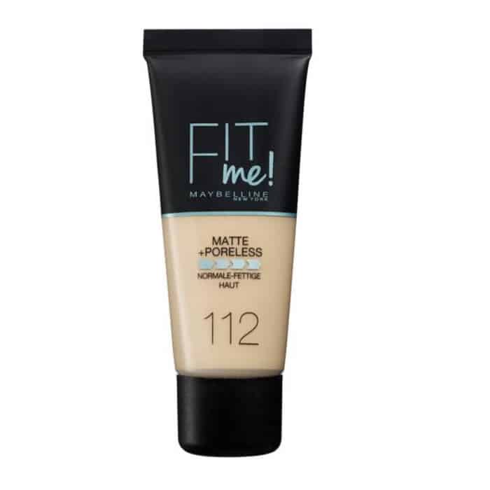 maybelline fit me matte & poreless foundation 112 soft beige 30ml