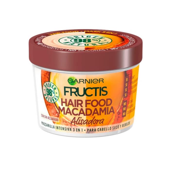 garnier fructis hair food macadamia smoothing mask 390ml