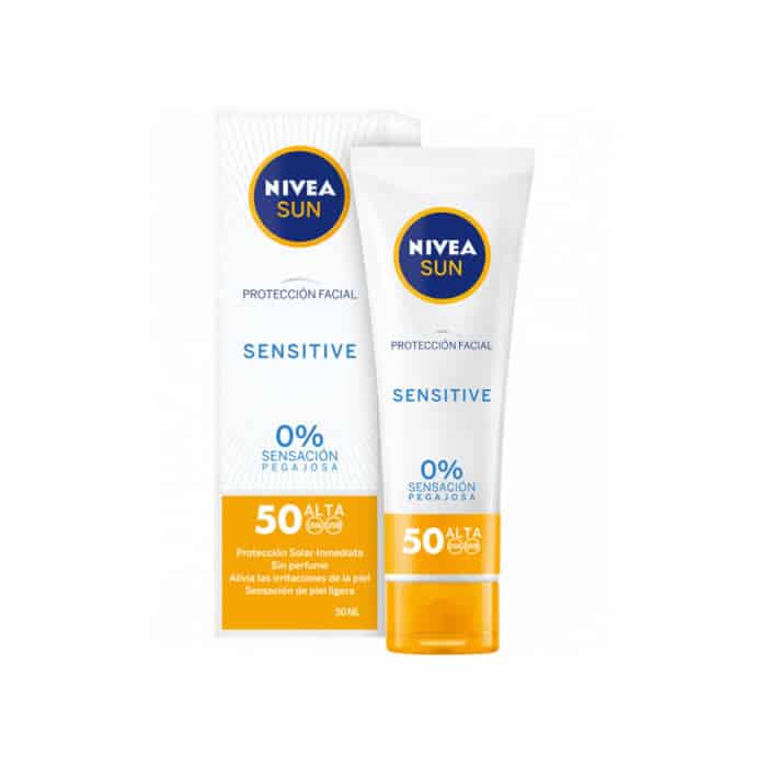 nivea sun facial sensitive spf50 50ml