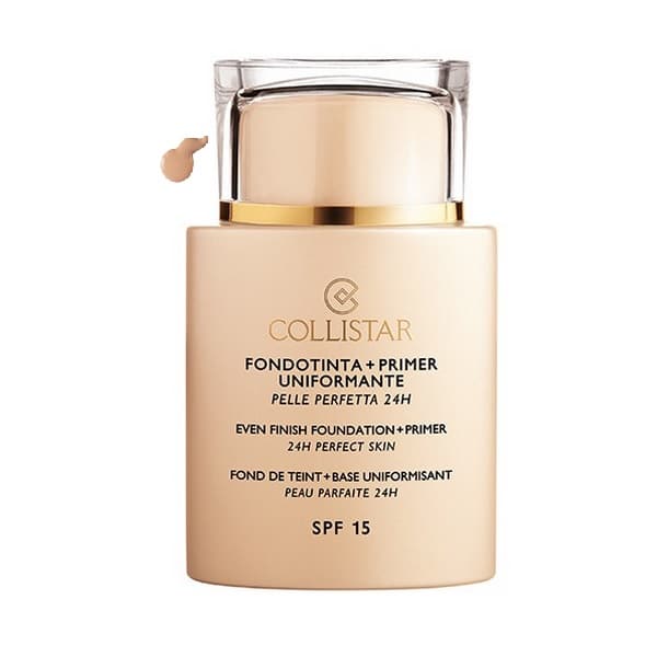 collistar even finish foundation plus primer 24h perfect skin spf15 02 cameo 35ml