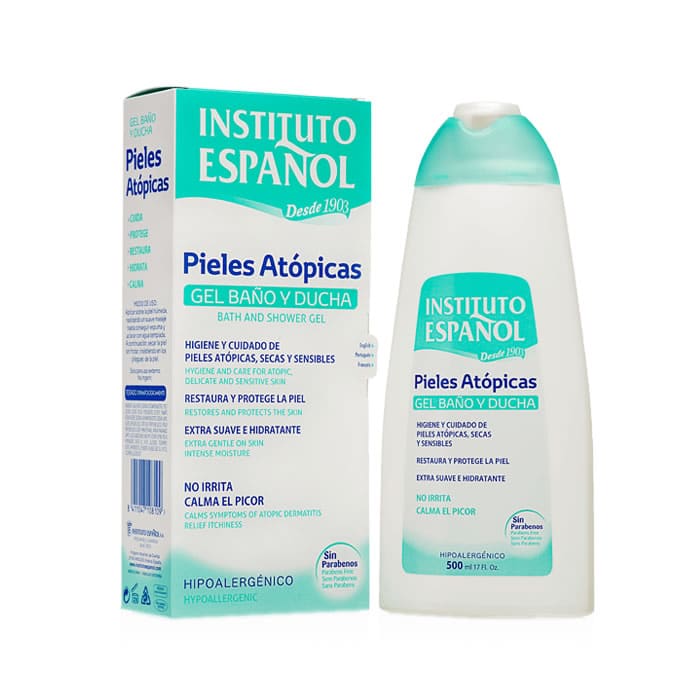 instituto español atopic skin bath and shower gel 500ml