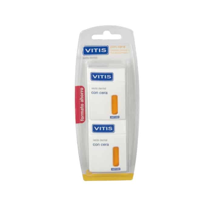 vitis waxed dental floss 2x50m