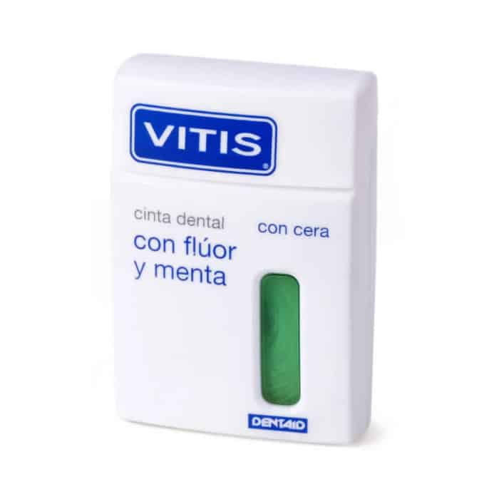 vitis dental tape with fluoride and mint 50m