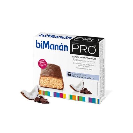 bimanán bimanan pro coconut chocolate bar 6 uts