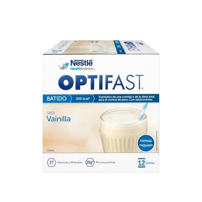 optifast vanilla milkshake 9 sachets 54g