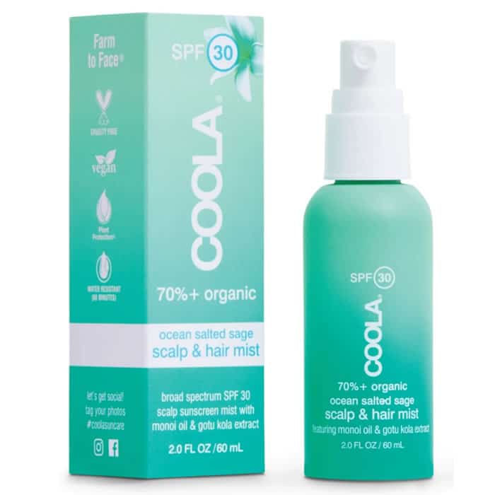 coola scalp & hair mist organic sunscreen spf30 60ml