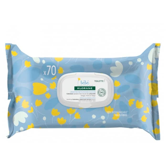 klorane baby 70 gentle cleansing wipes