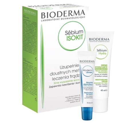 bioderma sebium isokit cream 40ml lip balm 15ml