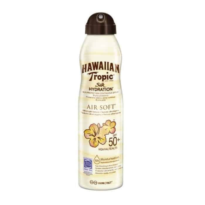 hawaiian tropic silk hydration air soft sunscreen mist spf50+ 220ml