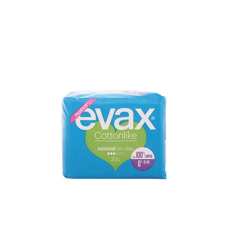 evax cottonlike normal sanitary towels 20 units