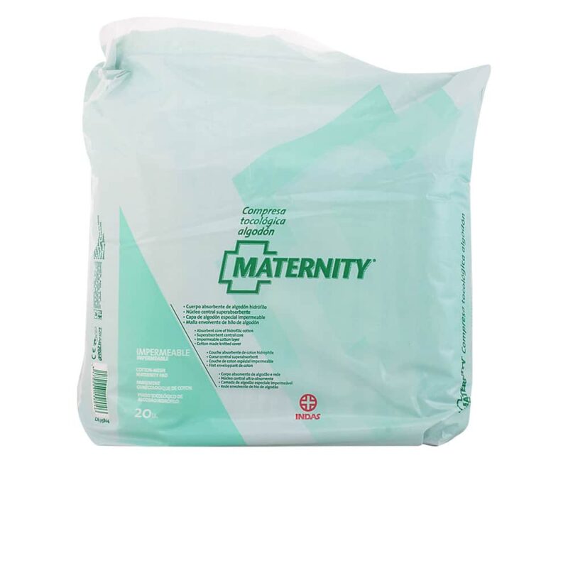 indasec compresa tocologica cotton maternity 20 units