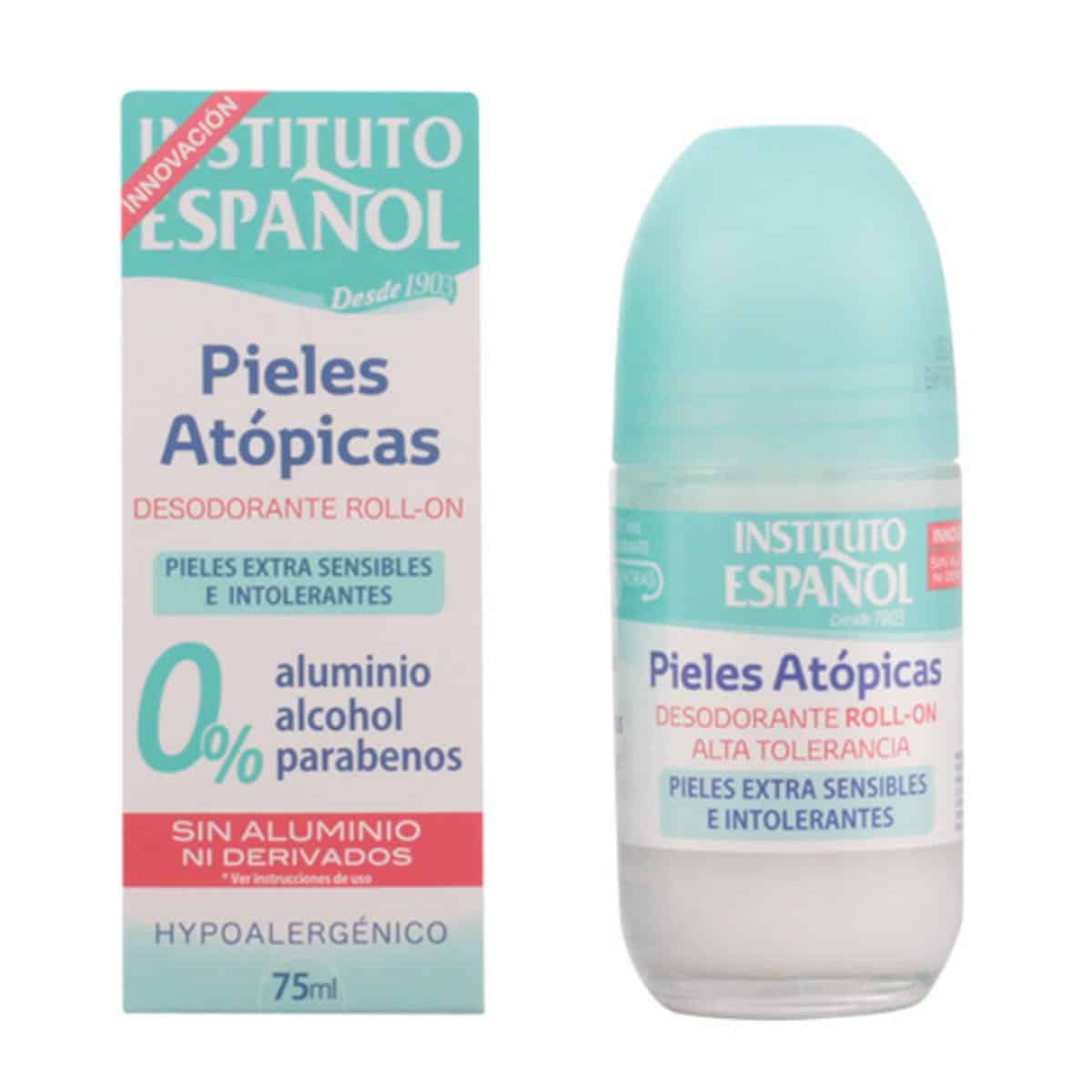 instituto español atopic skin deodorant roll on 75ml