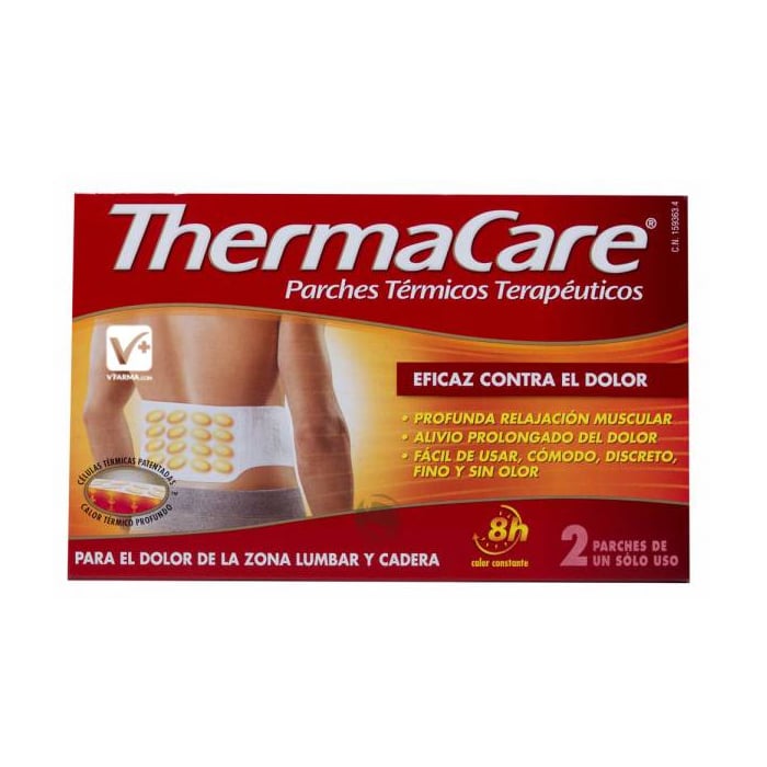 thermacare heatwraps lower back and hip 2 units