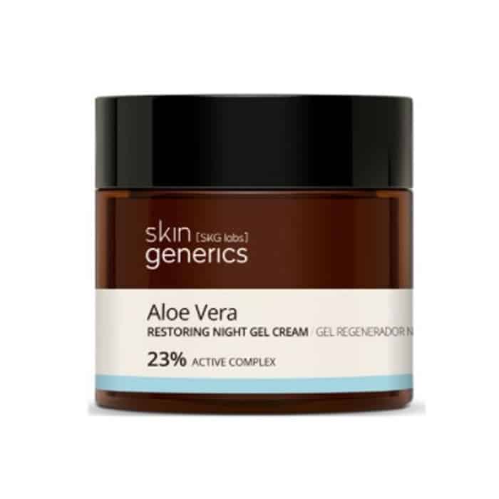 skin generics aloe vera restoring night gel cream 23% active complex 50ml