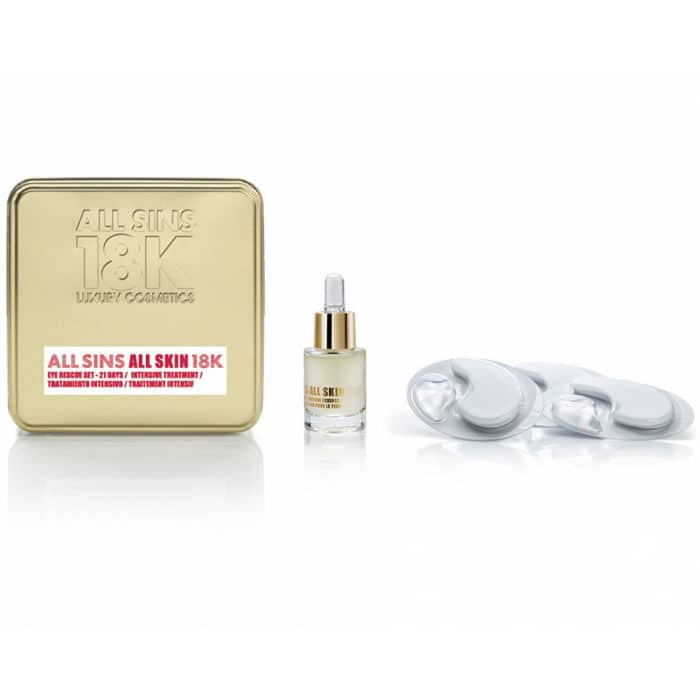 all sins 18k all skin eye rescue 21 days intensive treatment set 2 pieces