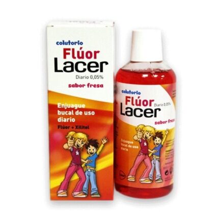 lacer™ fluoride 0,05 strawberry mouthwash 500ml