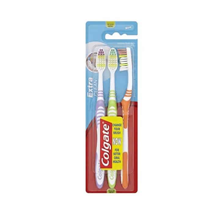 colgate extra clean medium toothbrush 3 units