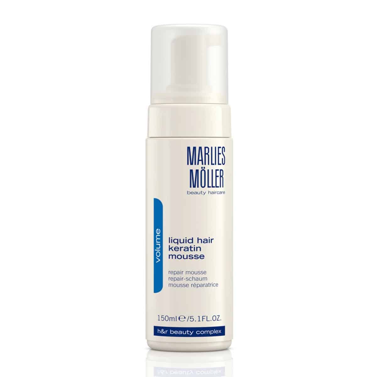 marlies moller volume liquid hair keratin mousse 150ml