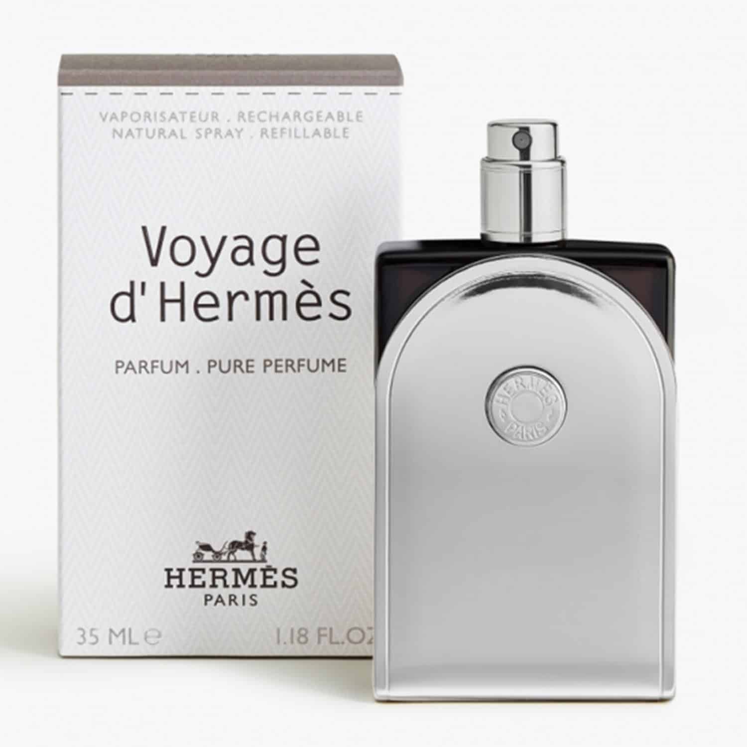 hermès hermes voyage d'hermes pure perfume recargable 35ml