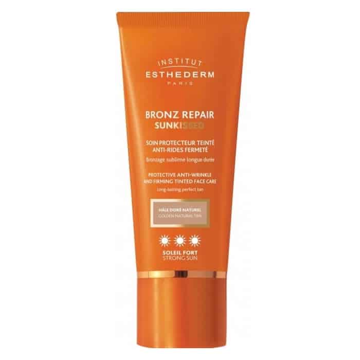 institut esthederm bronz repair face care golden natural tan strong sun 50ml