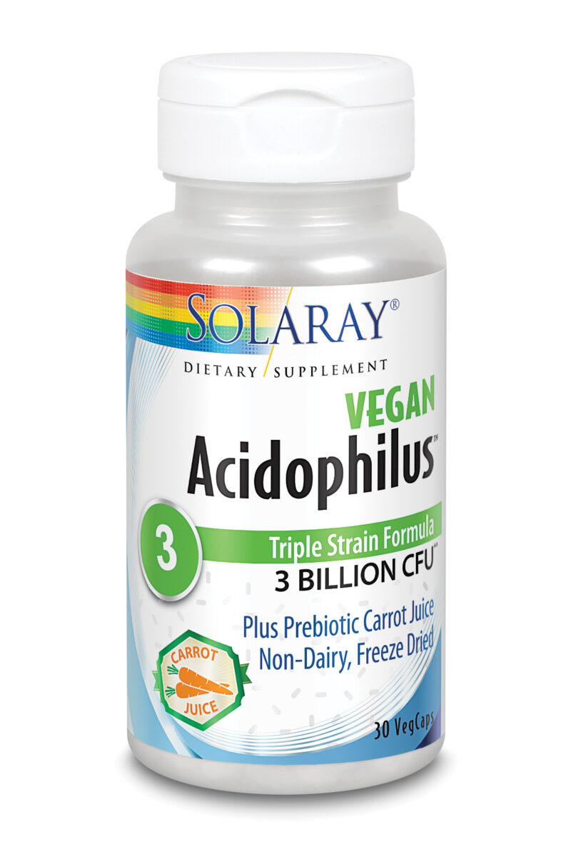 Solaray Acidophilus Plus 3 Billion 30 Caps