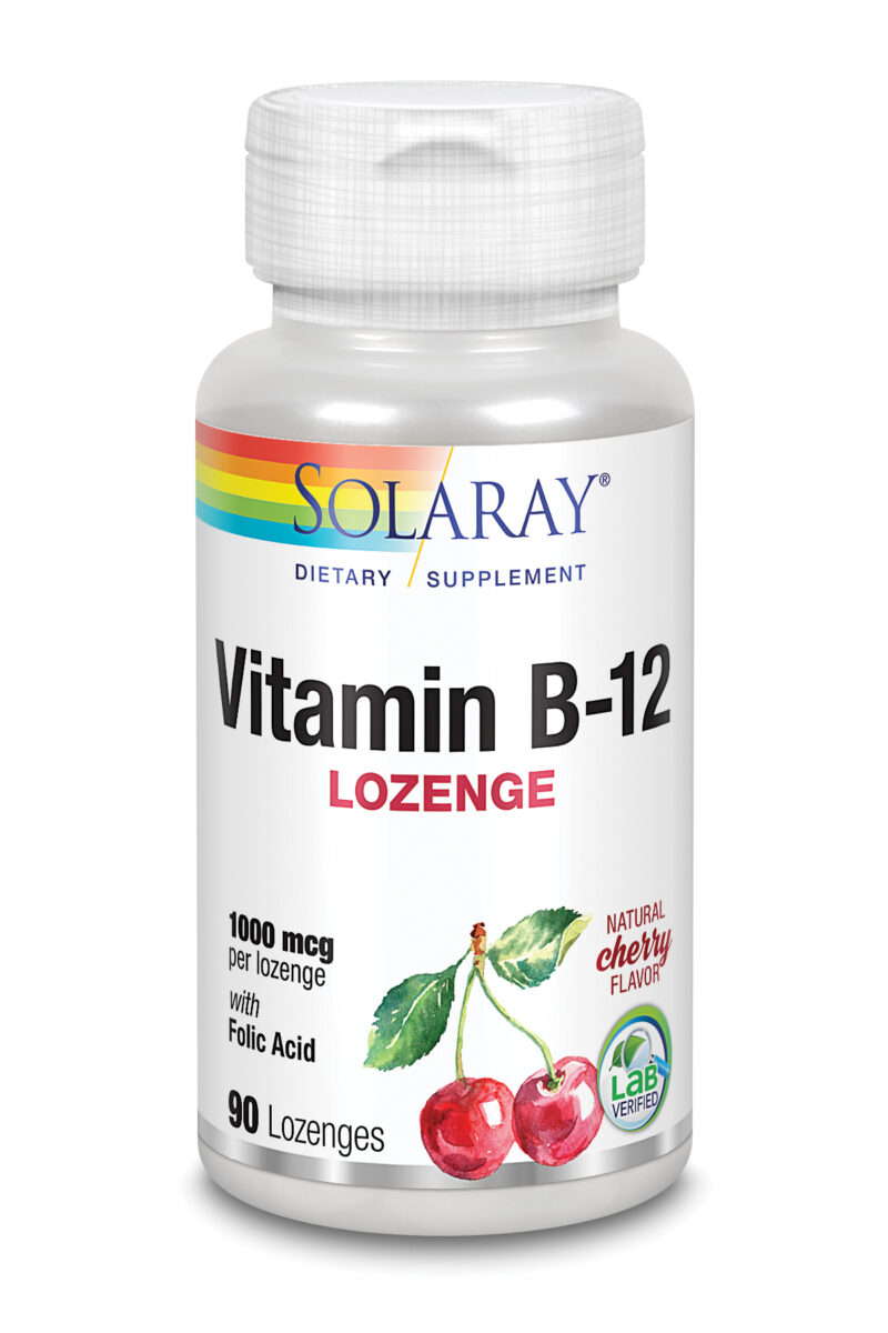 Solaray Vitamina B12 Acido Folico 1000 Mcg 90 Comp