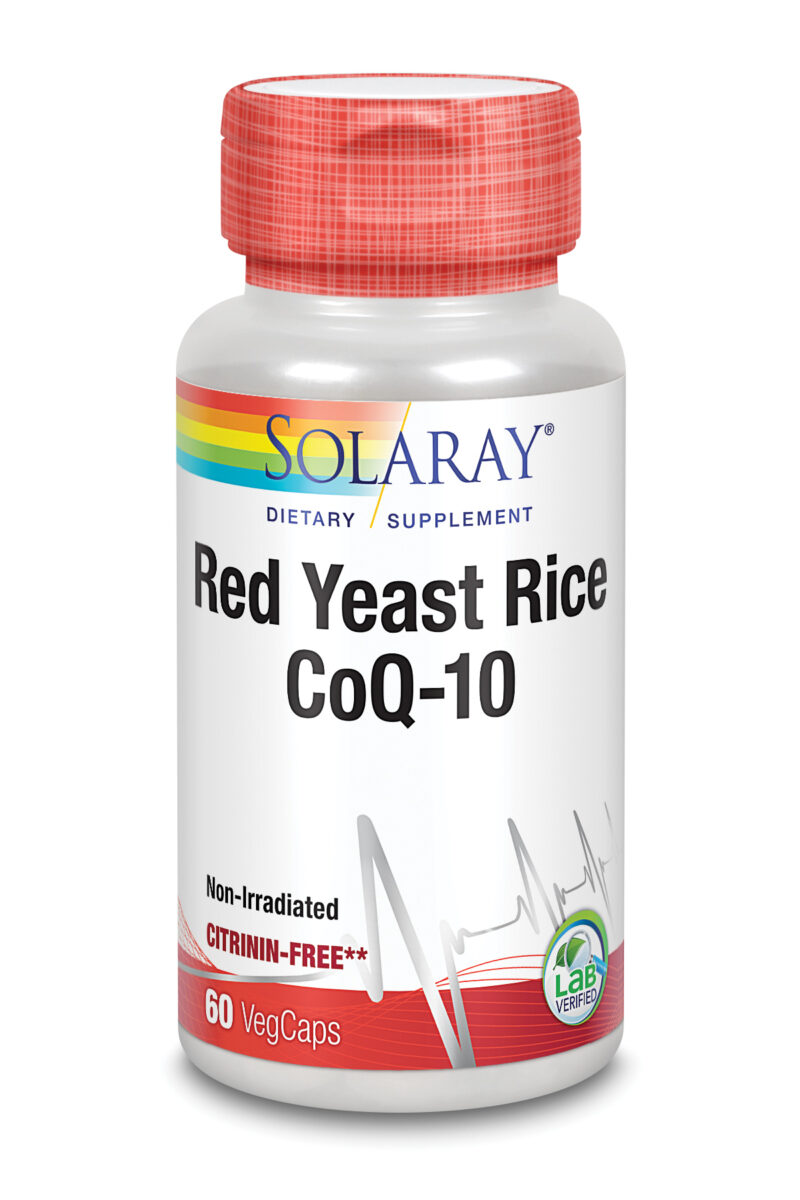 Solaray Red Yeast Rice Plus Q10 60 Vcaps