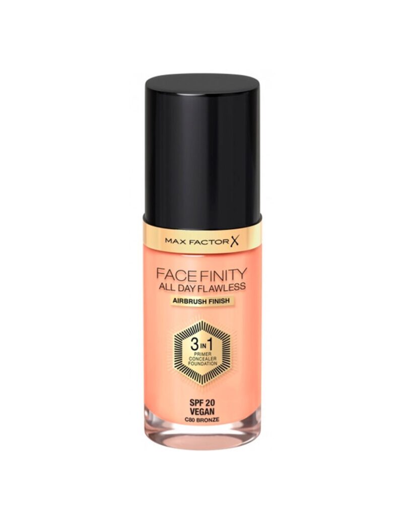 Max Factor Facefinity 3in1 Primer, Concealer y Foundation 80-Bronze 30ml