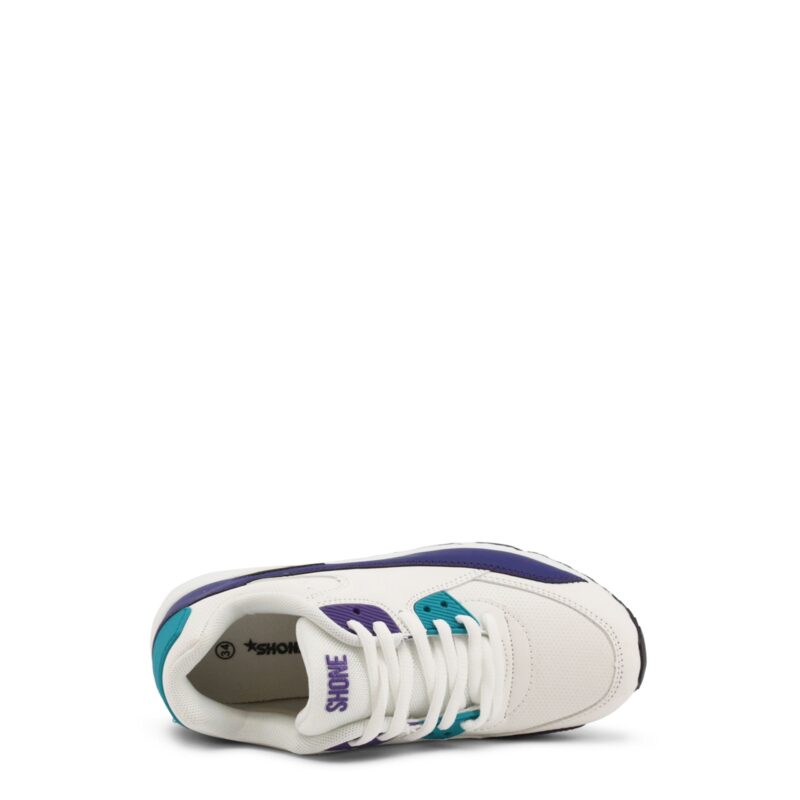 Shone 005-001_LACES-WHITE-PURPLE - Image 4