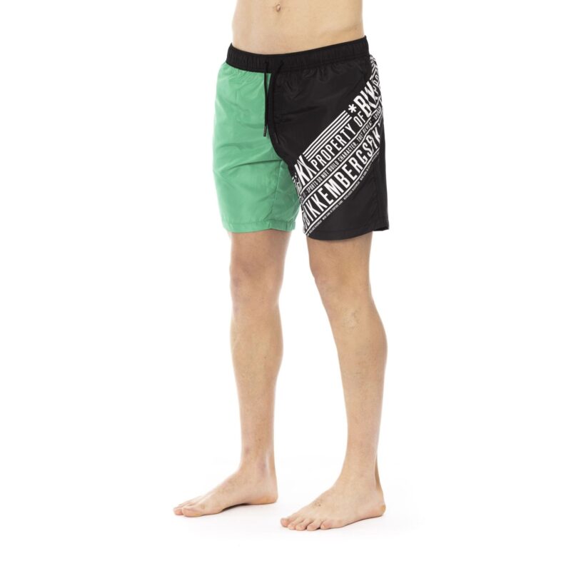 Bikkembergs Beachwear BKK1MBM09_GREEN&BLACK - Image 2