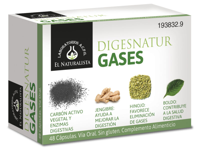 El Natural Digesnatur Gases 650 Mg X 48 Caps