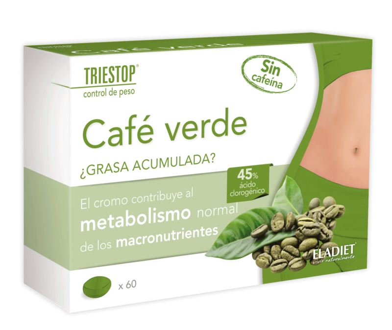 Eladiet Triestop Cafe Verde Sin Cafeina 60 Comp