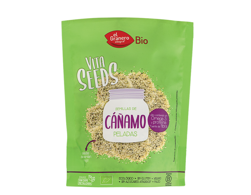 Granero Vitaseeds Semillas Cañamo Pelado Bio 200g