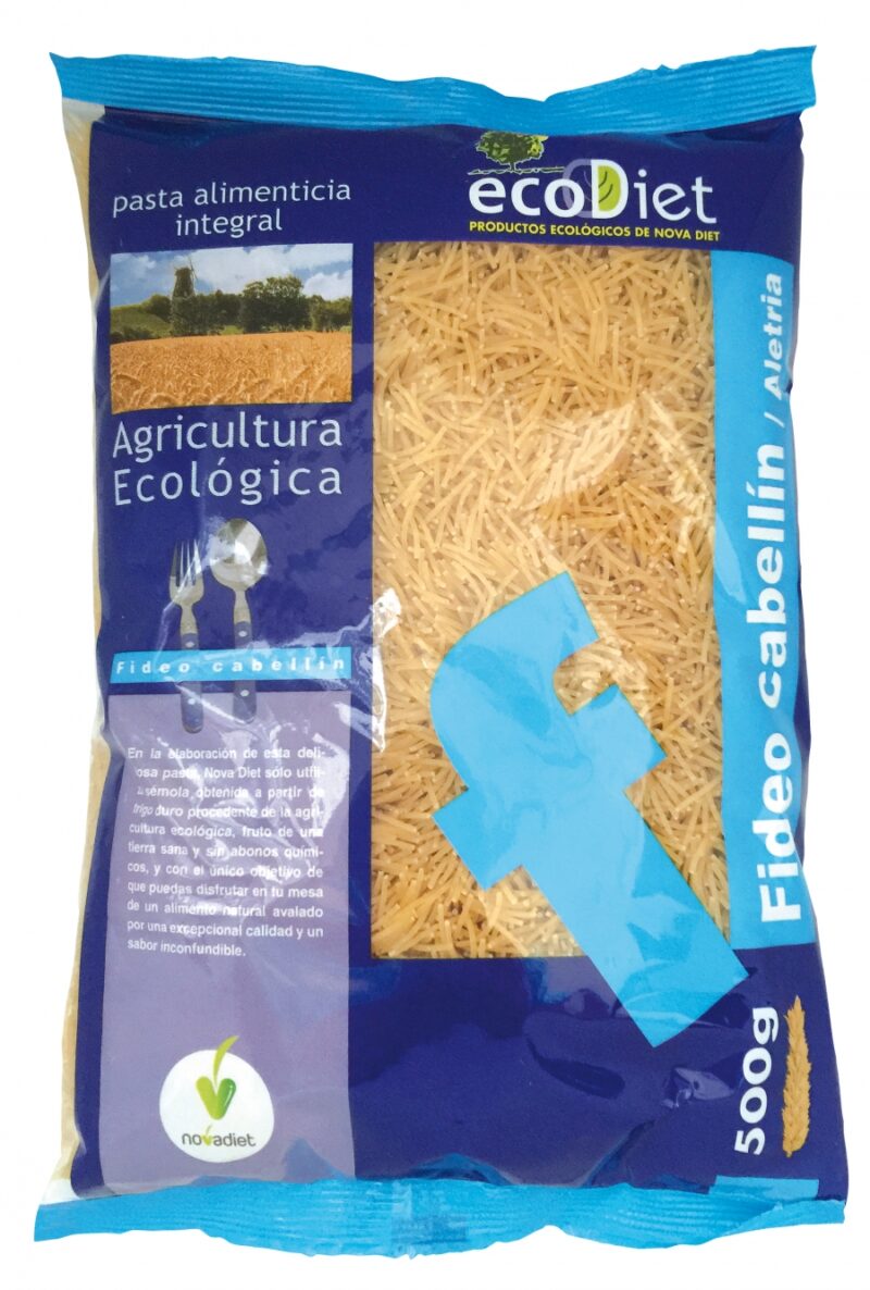 Novadiet Fideos Cabellin Integrales Ecodiet 500g