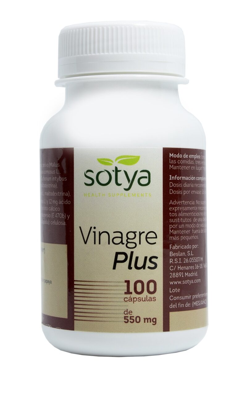 Sotya Vinagre Plus 550 Mg 100 Caps