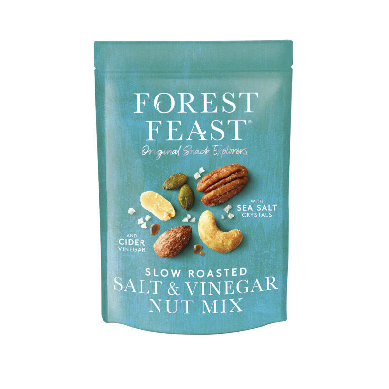 Forest Feast slow roasted nut mix with sea salt and cider vinegar in pouch