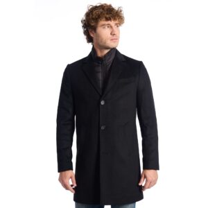 Baldinini Trend ANTOINE 21 Men's Coat Made in Italy Black