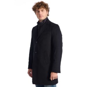 Baldinini Trend ANTOINE 21 Men's Coat Made in Italy Black