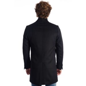 Baldinini Trend ANTOINE 21 Men's Coat Made in Italy Black