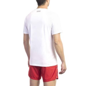 Bikkembergs Beachwear BKK1MTS02 T-shirt Maglietta Uomo Bianco