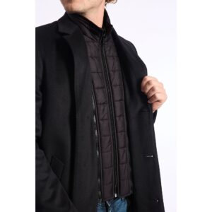 Baldinini Trend ANTOINE 21 Men's Coat Made in Italy Black