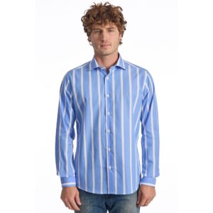 Baldinini Trend GALLIPOLI 1 Men's Shirt Made in Italy Blue
