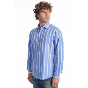 Baldinini Trend GALLIPOLI 1 Men's Shirt Made in Italy Blue