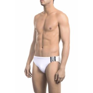 Bikkembergs Beachwear BKK1MSP02_WHITE&BLACK - XL